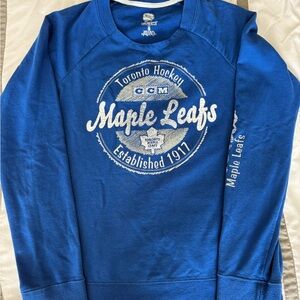 CCM Toronto Maple Leafs Vintage Blue Sweatshirt